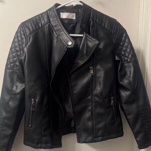 Quilted Black Biker Jacket